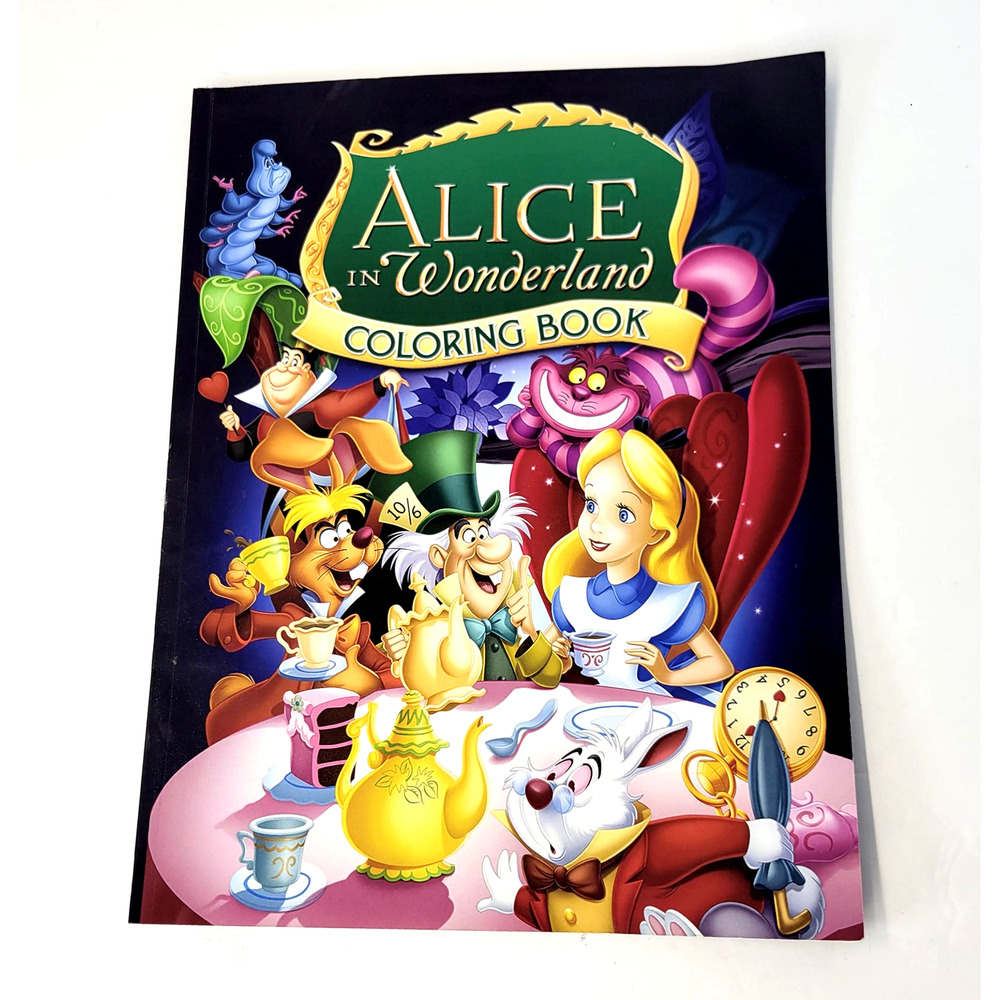 Alice In Wonderland Coloring Book Lewis Carroll Purple Paperback Fantasy